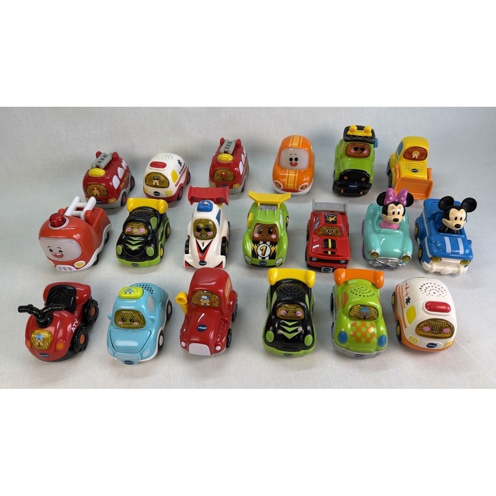 Lot Of 19 Vtech Go Go Smart Wheels Interactive Vehicles Tested & Working Sound - Picture 2 of 14